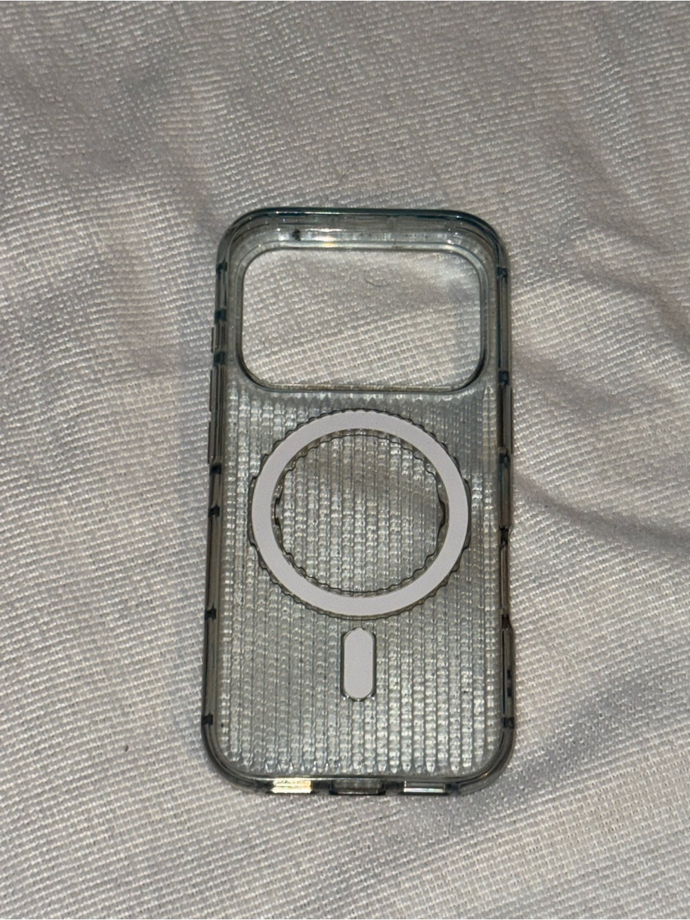 Clear MagSafe Compatible Phone Case - Gray iPhone 17 pro